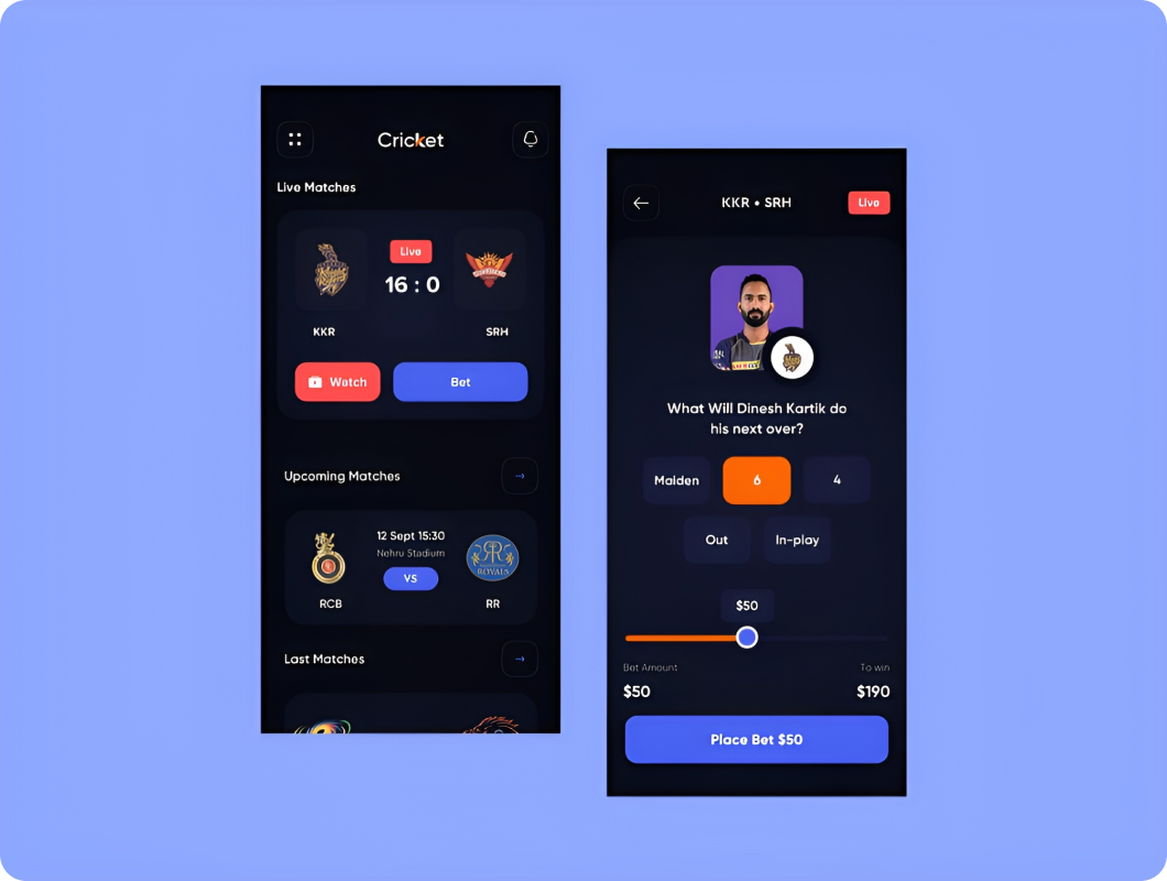 Cricket Betting App development